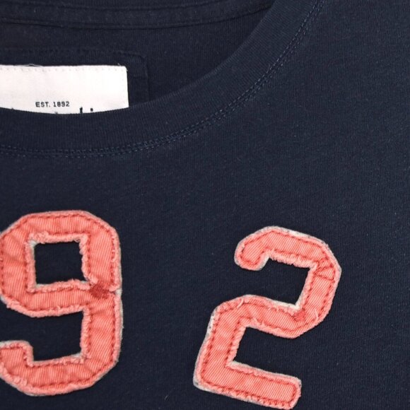 Abercrombie Navy Tee Kids XL Y2K Preppy Varsity - Picture 4 of 8